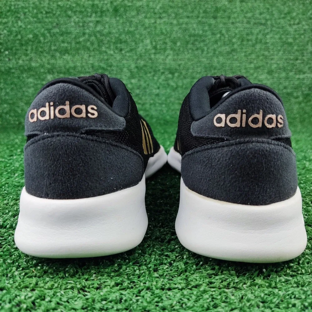 Adidas Sneakers Womens 6.5 Black Rose Gold Cloudfoam Pure Running Shoes AC8247